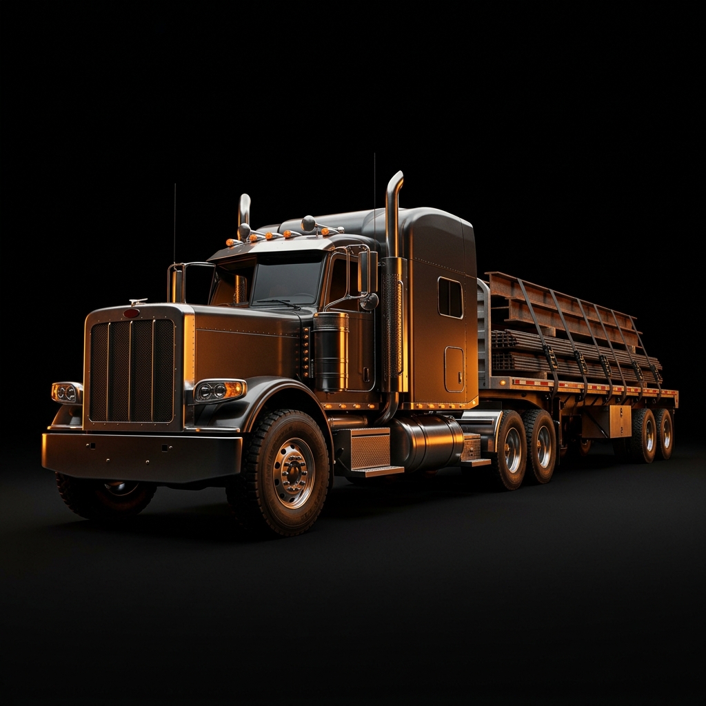 Flatbed truck - heavy cargo dispatch